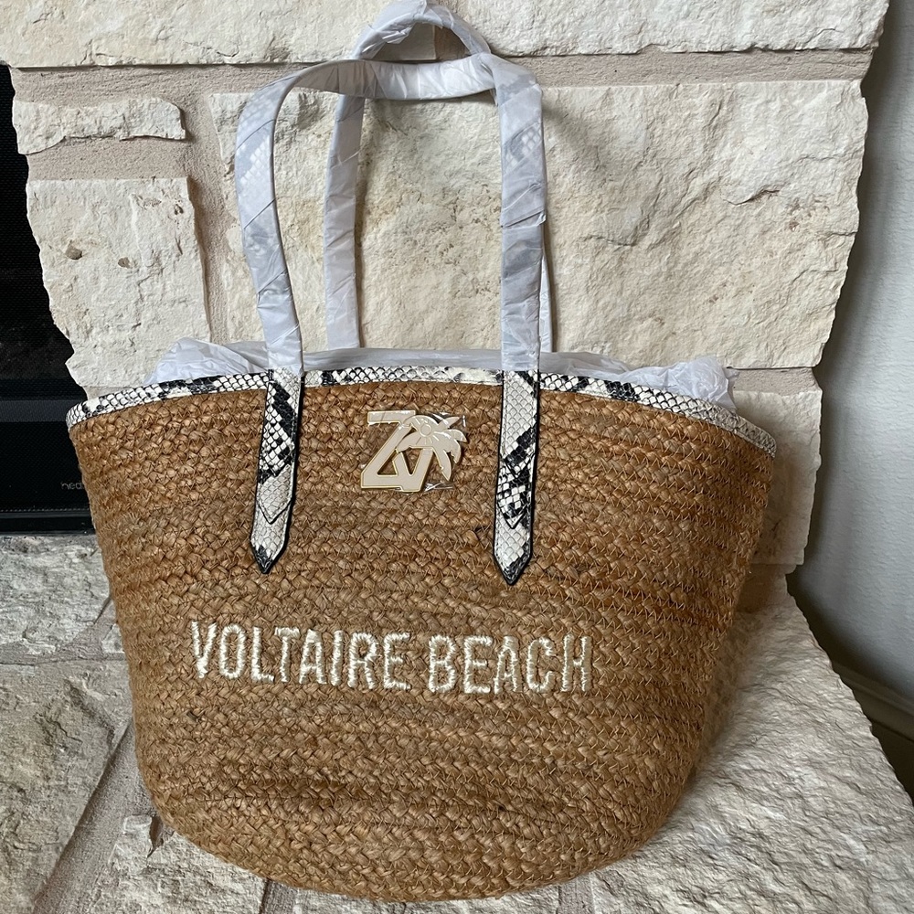 NWT Zadig & Voltaire beach bag